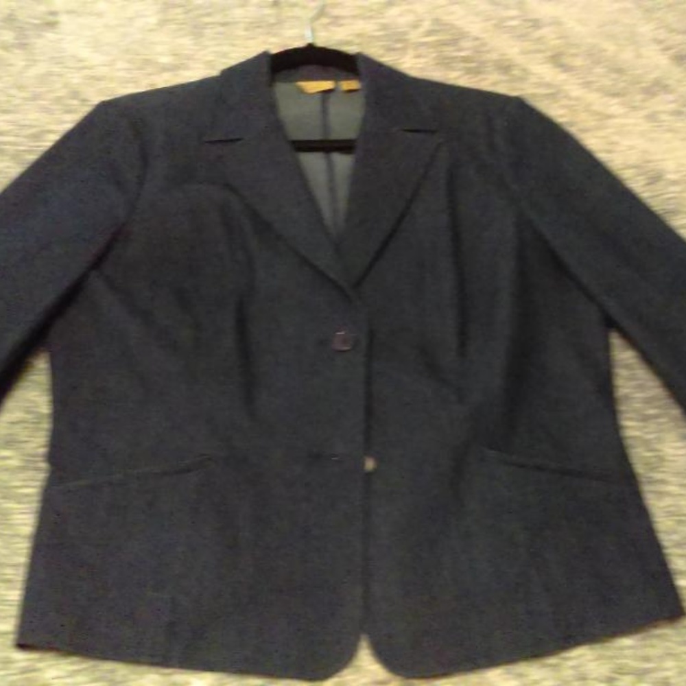 Caslon Denim blazer Large Petite